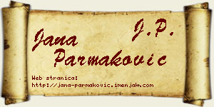 Jana Parmaković vizit kartica